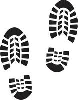 icono de impresión de arranque sobre fondo blanco. signo de huella de zapato. símbolo de huella. estilo plano vector