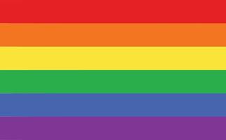 LGBT pride flag. rainbow flag background. Pride symbol. flat style. vector