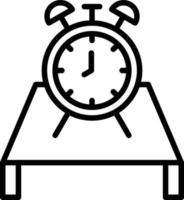 icono de reloj de escritorio vector