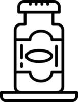 Jar Line Icon vector