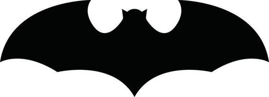 bat icon on white background. bat silhouette. flat style. vector