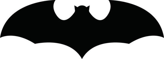 bat icon on white background. bat silhouette. flat style. vector