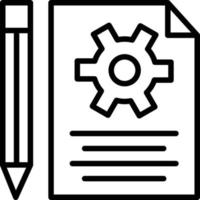 Development Line Icon vector