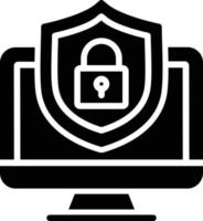 Security Glyph Icon vector
