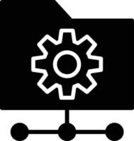 Folder Glyph Icon vector
