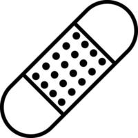 Plaster Line Icon vector