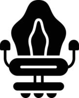 Gaming Chair Glyph Icon vector