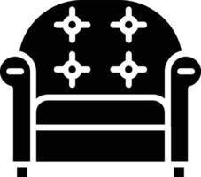 Sofa Glyph Icon vector