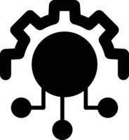 Integration Glyph Icon vector