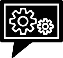 Chat Glyph Icon vector