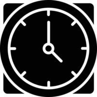 icono de glifo de tiempo de espera vector