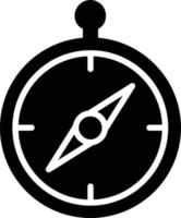 Compass Glyph Icon vector