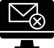 Mail Glyph Icon vector