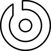 Beats Pill Line Icon vector