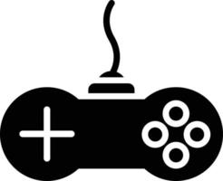 icono de glifo de controlador de juego vector