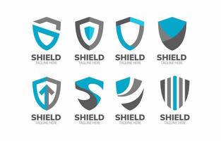 colección de logotipos de protección de escudos para empresas o negocios vector