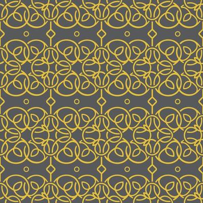 Gold Celtic Ornament Seamless Pattern Background