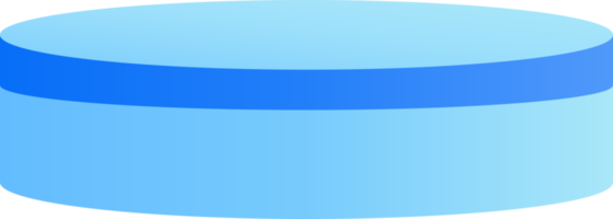 pódio azul para exibição de produtos png