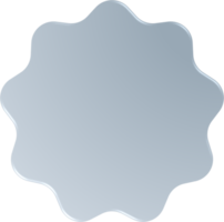 Gradient Wavy Circle, Wavy Circle Button png