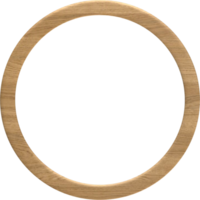 Wooden Round Frame png