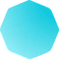 Blue Gradient Octagon, Gradient Octagon Button png