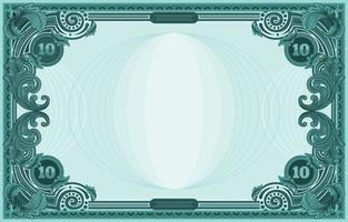 Print Paper Money Background Template vector