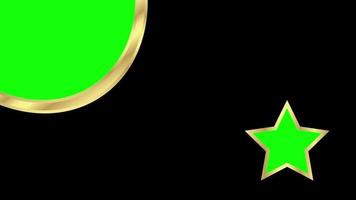 Lower third green abstract screen, motion background, video stock for you