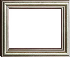 classical vintage wooden frame with copy space without passe-partout isolated inside photo