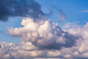 blue sky panorama with beautiful clouds. use for sky replacement photo