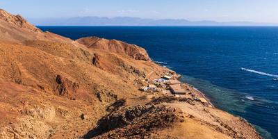 panorama view from the height of the mountains range  to the red sea photo