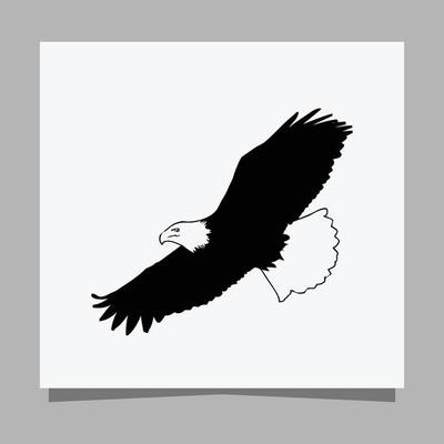 free eagle black and white clipart images