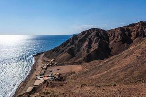 panorama view from the height of the mountains range  to the red sea photo