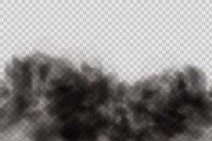 Black dust,clouds and fog. vector