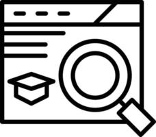 Research Line Icon vector