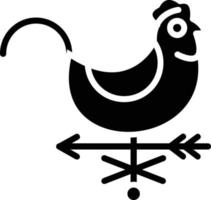 Weather Vane Glyph Icon vector