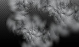 ilustración vectorial nubes y polvo. vector