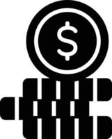 Money Glyph Icon vector