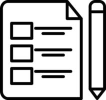 Form Line Icon vector