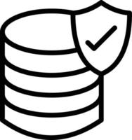 Database Protection Icon vector