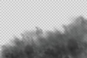 Black dust,clouds and fog. vector