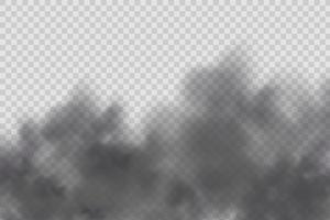 Black dust,clouds and fog. vector