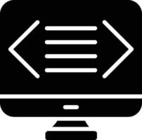 Computer Glyph Icon vector