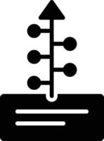 Timeline Glyph Icon vector