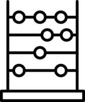 Abacus Line Icon vector