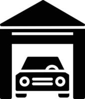 Garage Glyph Icon vector