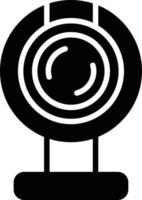 Round Webcam Glyph Icon vector