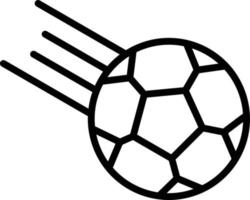 icono de línea de fútbol vector