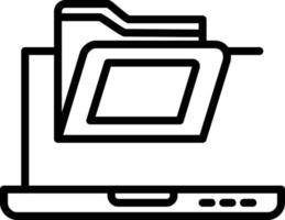 Archive Line Icon vector