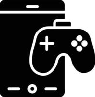 Touch Game Glyph Icon vector