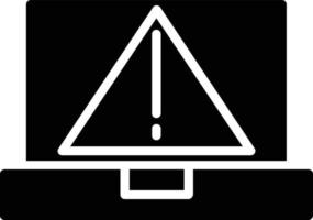 Warning Glyph Icon vector